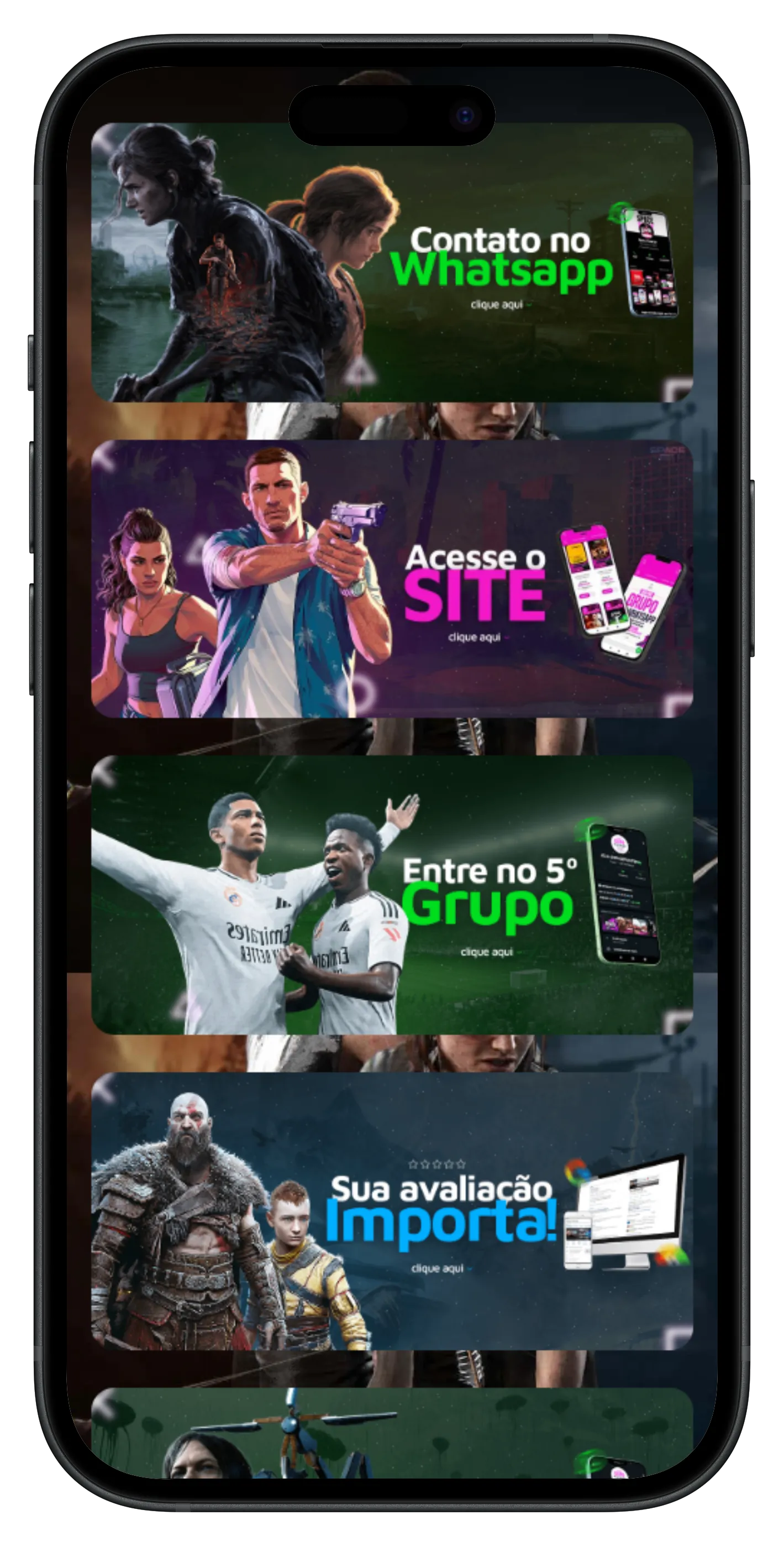 Amostra de BioLink — tema elegante