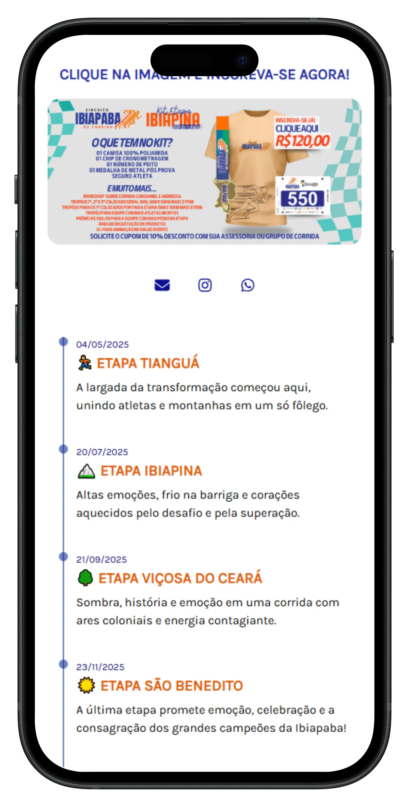 Amostra de BioLink — tema elegante